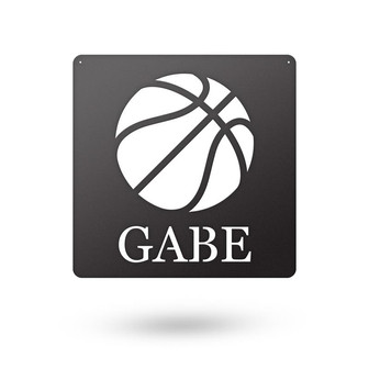 Personalized Basketball Metal Sign, Home Decor For Living Room, Bedroom, Gift For Basketball Player - Thegiftio UK