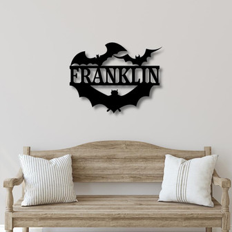 Personalized Bat Metal Sign - Thegiftio UK