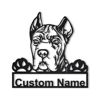 Personalized Cane Corso Dog Metal Sign Art | Custom Cane Corso Dog Metal Sign | Dog Gift | Birthday Gift | Animal Funny - Thegiftio UK