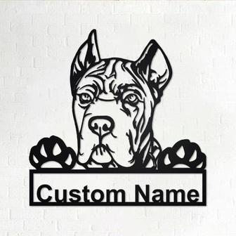 Personalized Cane Corso Dog Metal Sign, Dog Lover Metal Wall Art, Laser Cut Metal Signs Cane Corso Dog - Thegiftio UK