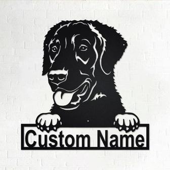 Personalized Curly-Coated Retriever Dog Cut Metal Sign, Dog Lover Metal Wall Art, Laser Cut Metal Signs Dog - Thegiftio UK