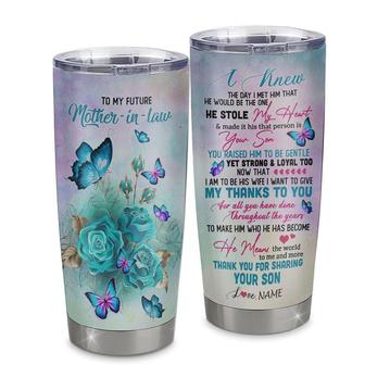 Personalized To My Future Mother In Law From Daughter Stainless Steel Tumbler Cup Thank You For Sharing Your Son Mother In Law Birthday Mothers Day Christmas Travel Mug - Thegiftio UK