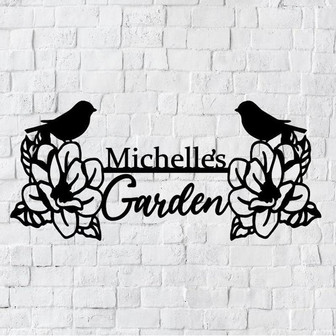 Personalized Garden Metal Art / Outdoor Metal Art / Garden Metal Art / Garden Sign / Outdoor Home Decor / Custom Garden Sign - Thegiftio UK