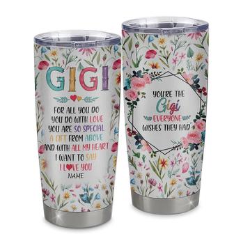 Personalized Gigi From Granddaughter Grandson Grandchildren Stainless Steel Tumbler Cup You Are So Special I Love You Gigi Mothers Day Birthday Christmas Travel Mug - Thegiftio UK