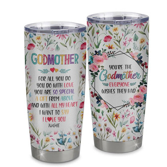 Personalized Godmother From Niece Nephew Goddaughter Stainless Steel Tumbler Cup You Are So Special I Love You Godmother Mothers Day Birthday Christmas Travel Mug - Thegiftio