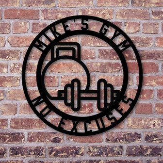 Personalized Home Gym Signs for Workout Room, Personalized Metal Sign, Home Gym Wall Art,Home Gym Decor Personalized Gym Sign Weight Lifting - Thegiftio UK