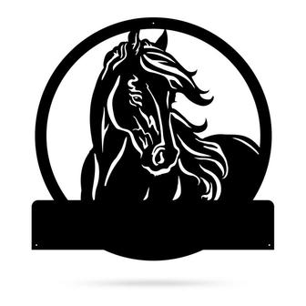 Personalized Horse Ranch Cut Metal Sign House Decor Farm Decor - Thegiftio UK