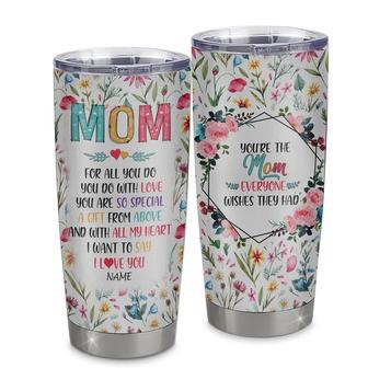 Personalized Mom From Daughter Son Stainless Steel Tumbler Cup You Are So Special I Love You Mom Mothers Day Birthday Christmas Travel Mug - Thegiftio UK