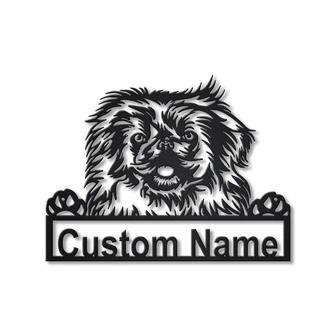 Personalized Pekingese Dog Metal Sign Art | Custom Pekingese Dog Metal Sign | Dog Gift | Birthday Gift | Animal Funny - Thegiftio UK