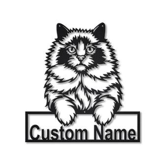Personalized Ragdoll Cat Metal Sign Art | Custom Ragdoll Cat Metal Sign | Animal Gift | Pets Gift | Birthday Gift - Thegiftio UK