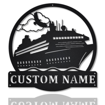 Personalized Ship Metal Sign Art | Custom Ship Metal Sign | Ship Gifts for Men - Thegiftio UK