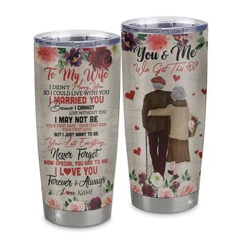 Personalized To My Wife From Husband Stainless Steel Tumbler Cup I Love You Forever And Always Wife Birthday Valentines Day Wedding Christmas Travel Mug - Thegiftio UK
