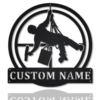 Personalized Window Washer Monogram Metal Sign Art | Custom Window Washer Metal Sign | Window Washer Gifts for Men - Thegiftio UK