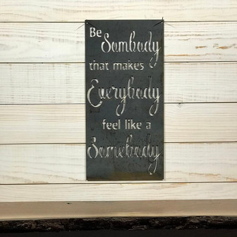 Rustic Metal Sign - Quote Sign - Metal Wall Art - Fixer Upper Sign - Farmhouse Sign - Farmhouse Decor - Be Somebodyfarmhouse Style Decor - Thegiftio UK