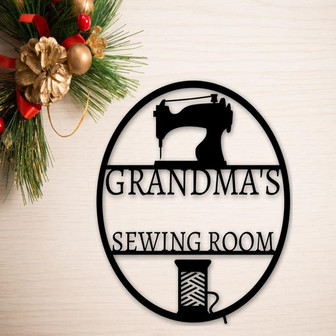 Sewing Room Sign, Personalized Sewing Sign. Metal Sewing Sign, Gift For Her, Gift For Grandma Gift For Mom, Grandma - Thegiftio UK