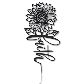 SunFlower Faith Metal Sign | Custom SunFlower Faith Metal Sign | SunFlower Faith Gift - Thegiftio UK