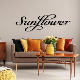 Sunflower Metal Sign Vintage Wall Art Living Room Gift Farmhouse Metal Decor Daughter Sign Gift Anniversary Gift For Granny - Thegiftio UK