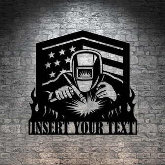 Welder Personalized Metal Sign Gift, Welder Metal Wall Sign - Thegiftio UK