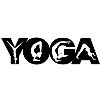 Yoga Poses Metal Wall Art Sign - Thegiftio UK