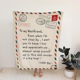 To My Best Friend Blanket, Family Throw Blanket - Blankets for girls and boys, Blanket For Gifts - Thegiftio UK