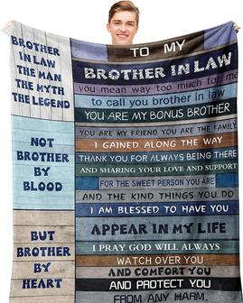 To My Brother in Law Blanket , Gifts for Brother in Law, Brother in Law Birthday Gifts Ideas - Thegiftio UK