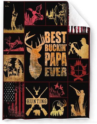 Camo Blanket Funny Fuzzy Blanket Deer Hunting Stuff American Flag Blankets Deer Blanket Duck Throw Blanket Fleece Blanket for Men - Thegiftio UK