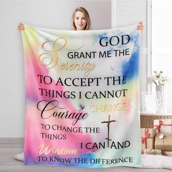 Christian Gifts for Women & Men, Religious Blanket with Spiritual Healing Prayer Inspirational Sympathy Soft Throw Blankets for Catholic Godmother - Thegiftio UK