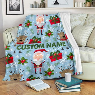 Christmas Santa Blanket - Christmas Throw Blanket - Christmas Fleece Blanket - Christmas Adult Kid Blanket - Christmas Gifts Her Him - Thegiftio