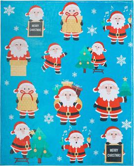 Christmas Throw Blanket, Santa Claus Christmas Blanket for Boys, Girls, Adults, Teen, and Kids, Fleece Christmas Blanket for Bed Crib or Couch - Thegiftio UK