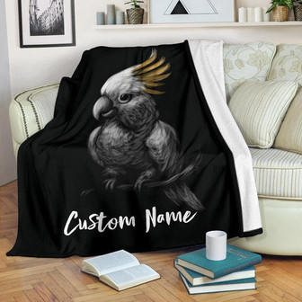 Cockatoo Blanket - Parrot Throw Blanket - Cockatoo Fleece Blanket - Parrot Adult Kid Blanket - Cockatoo Gifts Her Him - Thegiftio UK