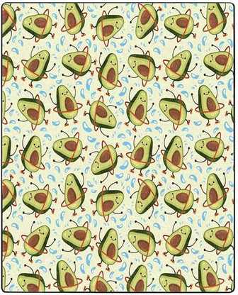 Cute Fruit Avocado All Seasons Couch Blanket Travelling Camping Blanket - Thegiftio UK