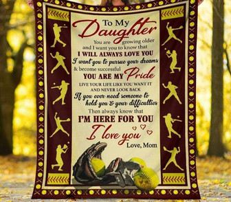 To My Daughter You Are Growing Older Tennis Blanket Gift For Daughter Birthday Gift Home Decor Bedding Couch Sofa Soft - Thegiftio