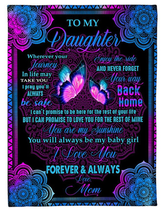 To My Daughter You Are My Sunshine You Will Always Be My Baby Girl Gift For Daughter From Mom Birthday Gift Home Decor - Thegiftio UK