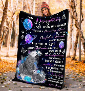 To My Daughter You Will Always Be My Baby Girls Fleece Blanket, Christmas Gift, New Year Gift, Love From Mom - Thegiftio