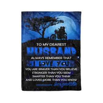 To My Dearest Husband, Always Remember That I Love You,Fleece Blanket,Gift For Husband Home Decor Bedding Couch - Thegiftio UK