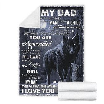 To My Father You Are Appreciated Fleece Blanket Gift For Family,Birthday,Parents,Dad Gift Home Decor and Comfy - Thegiftio UK