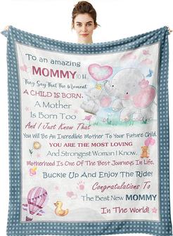 First Time Mom Gifts - Pregnancy Gifts for First Time Mommy Blanket - Mommy to Be Throw Blankets - Gifts for Mom to Be - Thegiftio UK