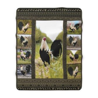Fleece Blanket-Rooster Blanket-Chicken Blanket, Gift For Farmer - Thegiftio UK