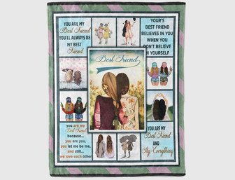 To My Friend Believe In You We Love Each Other Fleece Blanket Gift For Sister Birthday Gift Friend Gift For Her Gift - Thegiftio UK