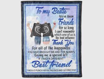 To My Friend Fleece Blanket Cheer Bestie Blanket Gift For Sister Birthday Gift Friend Gift For Him Gift For Her Gift - Thegiftio UK