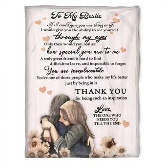To My Friend Fleece Blanket How Special You Are To Me Great Friend Is Hard To Find, Gift For Bestie, Gift For Sister - Thegiftio UK