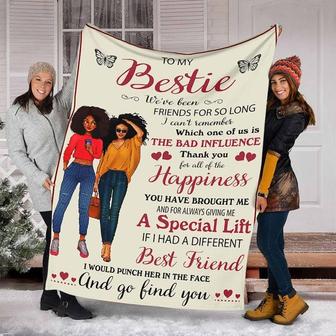 To My Friend Fleece Blanket We've Been Friend So Long Thank You, Gift For Bestie, Gift For Sister, Gift For Best Friend, - Thegiftio UK