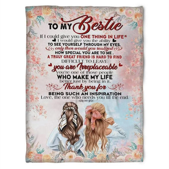 To My Friend Fleece Blanket You're One Of Those People Who Make My Life, Gift For Sister, Gift For Best Friend, - Thegiftio UK
