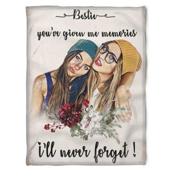 To My Friend Fleece Blanket You've Given Me Memories I'll Never Forget, Gift For Bestie, Gift For Sister - Thegiftio UK