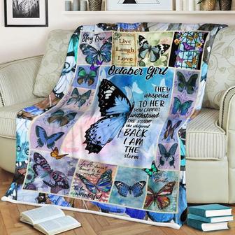 To My Friend Floral Flower Butterfly Lover Animal Insect Fleece Blanket Gift For Sister Friend Gift For Her Gift - Thegiftio UK
