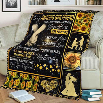To My Girlfriend Be The One You Love Fleece Blanket Gift For Family,Birthday,Girlfriend,Wife,Couple,Gift Home Decor - Thegiftio UK