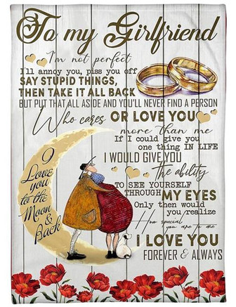 To My Girlfriend I Will Annoy You Fleece Blanket Gift For Family,Birthday,Girlfriend,Couple,Gift Home Decor - Thegiftio UK