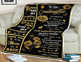 To My Granddaughter, I Love You The Womderful Person You Are Be There You Are My Sunshine,Gift For Granddaughter Family - Thegiftio UK