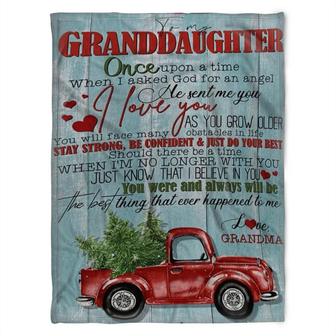 To My Granddaughter Blanket, Fleece Blankets, Just Know That I Believe In You,Gift For Granddaughter Family Home Decor - Thegiftio UK