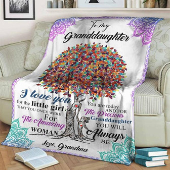 To My Granddaughter Blanket, I Love You For The Little Girl, That You Once Were For The Amazing,Gift - Thegiftio UK